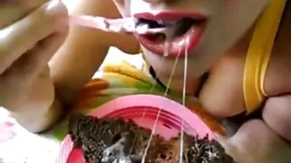 شلخته, ورزیدن, سرازیر شدن آب بیش از چانه sexخواهربرادر